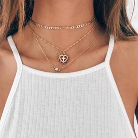 Layered Pendant Choker - Picture 7 of 7